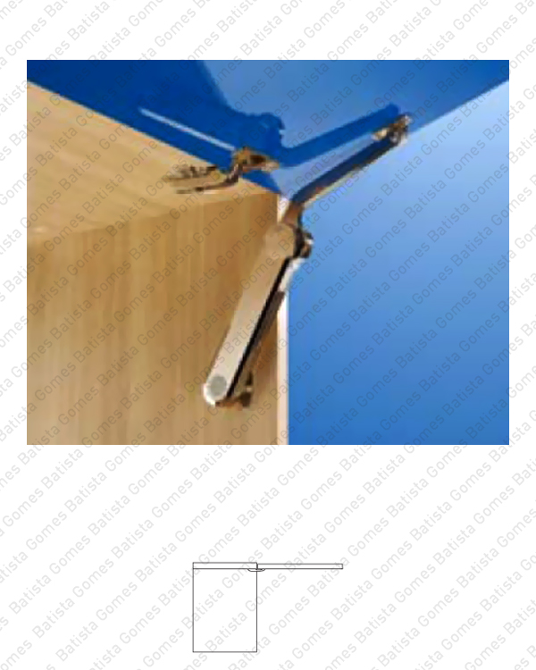 Compasso de eleva��o para portas de arm�rio